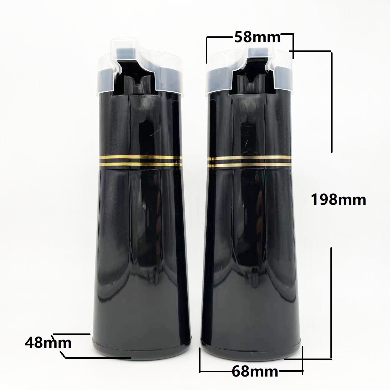 200ml 2 in 1 hair dye bottles with pump for shampoo(图1)